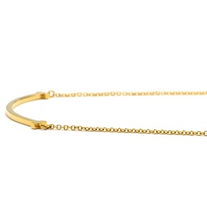 ティファニー ネックレス Tスマイル ペンダント スモール K18YG ゴールド Au750 Tiffany T smile 60011679 中古