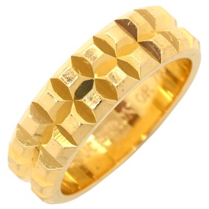 ブシュロン リング 指輪 キャトル クル ド パリ ミディアム K18YG ゴールド イエローゴールド YG ポワントディアマン 2ロウ 2rows 中古