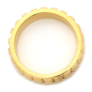 ブシュロン リング 指輪 キャトル クル ド パリ ミディアム K18YG ゴールド イエローゴールド YG ポワントディアマン 2ロウ 2rows 中古