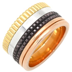 ブシュロン リング 指輪 キャトル クラシック ラージ K18YG ゴールド #T56(JP16) 750 18K ブラウンPVD JRG00257 中古