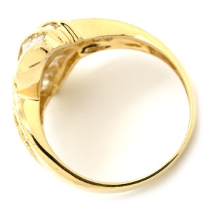 リング 指輪 テーパードバゲット ダイヤモンドリング K18YG ゴールド K18 Au750 YG 1.55ct バゲットカット 中古