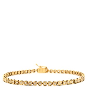 ブレスレット テニスブレスレット 1.0ct ダイヤモンド  K18YG ゴールド 18K 750 YG 18金  中古