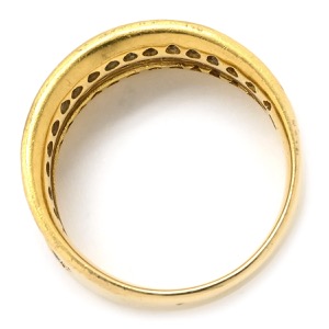 リング 指輪 ダイヤモンド 1.00ct K18YG ゴールド パヴェダイヤ 18K 750 YG 中古