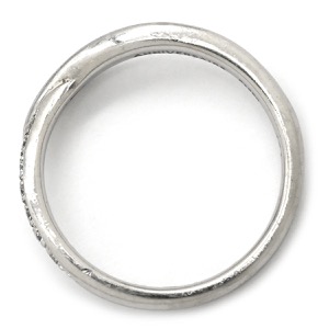 リング 指輪 ダイヤモンド 0.06ct リング Pt950 シルバー 1P 1粒 1石 プラチナ デザインリング 名前入り  中古