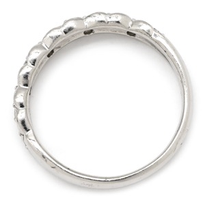 リング 指輪 ダイヤモンド 0.20ct リング Pt900 シルバー 10P 10粒 10石 一文字 ブリリアントカット プラチナ 中古