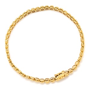 ブレスレット テニスブレスレット 1.0ct ダイヤモンド  K18YG ゴールド 18K 750 YG 18金  中古