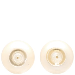 ピアス パール K18YG ホワイト 白 1粒 1P Au750 18K 18金 真珠  中古