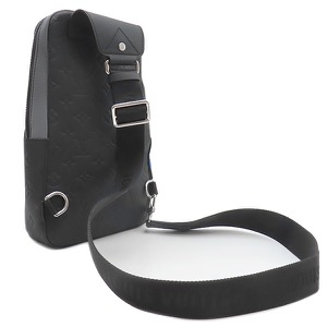 ルイヴィトン ボディバッグ アヴェニュー スリングバッグ レザー ブラック 黒 青 デイ ブレイク M59926 中古