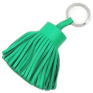 エルメス キーリング カルメン ラムスキン グリーン 緑 中古