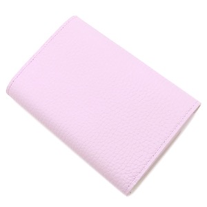 ルイヴィトン 三つ折り財布 ポルトフォイユ カプシーヌ コンパクト レザー ピンク LVロゴ M82167 中古