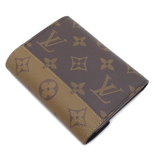 ルイヴィトン 三つ折り財布 ポルトフォイユ ヴィクトリーヌ  ブラウン 茶 コンパクトウォレット  M81557 中古