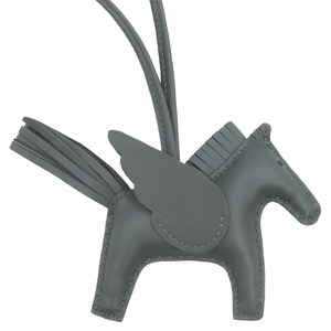 エルメス バッグチャーム ロデオPM ペガサス アニョーミロ グリーン 深緑 単色 中古