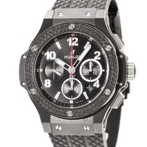 ウブロ ビッグバン ブラックマジック 301.CV.130.RX.110 純正ダイヤ 黒 PVD クロノグラフ 自動巻き