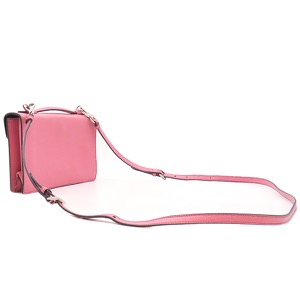 プラダ 2WAYバッグ サフィアーノ ベルニック レザー ピンク ハンド ショルダーバッグ  中古