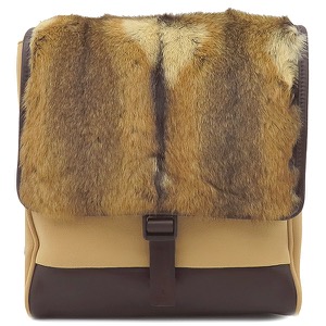 プラダ ショルダーバッグ レザー ブラウン ハムスター 斜め掛け 茶  B10661 中古