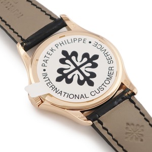 パテックフィリップ カラトラバ 5107R-001 メーカーOH済 K18RG無垢 アイボリー バー デイト 手巻き