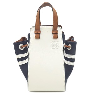 ロエベ 2WAYバッグ ハンモックドセーラー ミニ キャンバス マルチカラー ハンドバッグ ショルダー  314.60.V07 中古