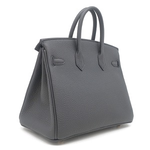 エルメス ハンドバッグ バーキン25 トゴ グレー未使用 ダークグレー 中古