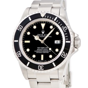 ロレックス シードゥエラー 16600 L番 ブラック ベンツ針 逆回転防止ベゼル オイスター デイト 自動巻き