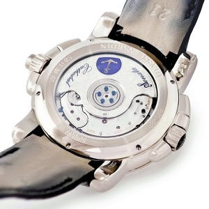 ユリスナルダン ソナタ カテドラル デュアルタイム 670-88 K18WG無垢 アラーム カウントダウン 自動巻き