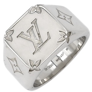 ルイヴィトン リング 指輪 シグネットリング メタル シルバー M M62487 中古