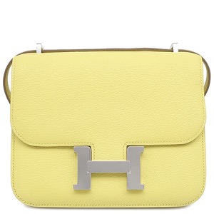 エルメス ショルダーバッグ コンスタンス3 ミニ ミロワール シェーブル イエロー未使用 黄色 中古