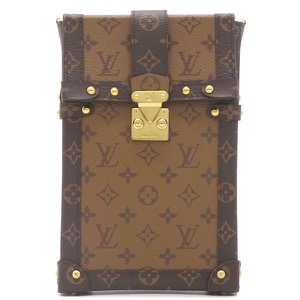 ルイヴィトン ショルダーバッグ ポシェット トランク ヴェルティカル モノグラムキャンバス ブラウン 茶 M67873 中古