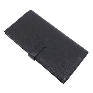 エルメス 長財布 ベアンスフレ シェブルミゾル ブラック 黒 二つ折り財布  中古