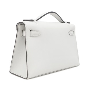 エルメス ハンドバッグ ポシェットケリー ヴォースイフト ブルー未使用 ミニバッグ  中古