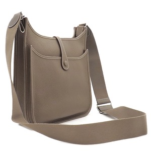 エルメス ショルダーバッグ エヴリン3 PM トリヨンクレマンス グレー グレージュ 中古