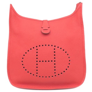 エルメス ショルダーバッグ エヴリン3 PM トリヨンクレマンス レッド 赤 中古