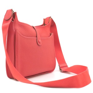 エルメス ショルダーバッグ エヴリン3 PM トリヨンクレマンス レッド 赤 中古