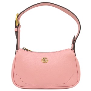 グッチ ハンドバッグ アフロディーテ レザー ピンク GGマーモント ミニショルダー 739076 中古