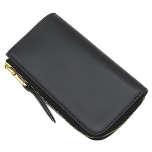 ミュウミュウ キーケース リボン付き キーケース カーフ ブラック 黒 ピンク 小銭入れ  2B61 中古