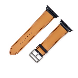 エルメス 腕時計パーツ 純正 アップルウォッチ 35mm用 シンプルトゥール レザー ブラック 新品未使用 レザー ベルト 黒 23mm 尾錠・金具付き 中古