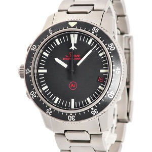 ジン クロノグラフ ミッションタイマー 503.EZM-1 ブラック バー 9時位置リューズ 回転ベゼル デイト 自動巻き