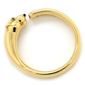 カルティエ リング 指輪 パンテール ドゥ カルティエ リング スモールモデル K18YG ゴールド #61(JP21) パンサー 750 18K  B4230100 中古