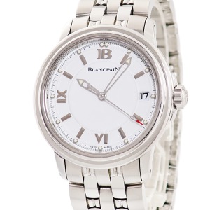 ブランパン レマン ウルトラスリム 2100-1127-11 ホワイト バー ローマン デイト 自動巻き