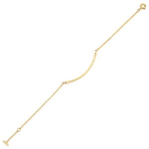 ティファニー ブレスレット Tスマイル  K18YG ゴールド Au750 18K 18金 Tコレクション T＆Co. TIFFANY  中古