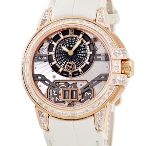 ハリーウィンストン オーシャン ビッグデイト OCEABD42RR002 K18RG無垢 純正ダイヤ 世界限定20本 自動巻き