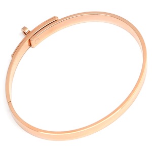エルメス ブレスレット ケリーPM バングル K18PG ゴールド ST ピンクゴールド Au750 18K 18金 ダイヤ 61P 61石 61粒 パヴェ H214465B 00ST 中古