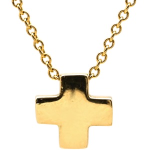 ティファニー ネックレス ローマンクロス ペンダント K18YG ゴールド 十字架 CROSS 750YG 18金 中古