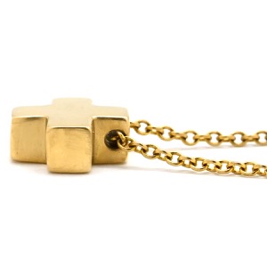 ティファニー ネックレス ローマンクロス ペンダント K18YG ゴールド 十字架 CROSS 750YG 18金 中古