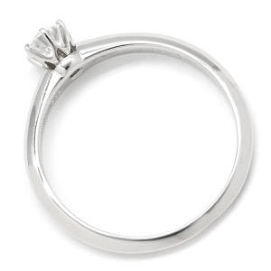 ティファニー リング 指輪 ソリティア ダイヤリング Pt シルバー T&Co. 1P 1石 1粒 立爪 PLAT プラチナ 中古