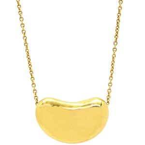 ティファニー ネックレス ビーン デザイン ペンダント K18YG ゴールド 750YG 18金 エルサペレッティ 中古