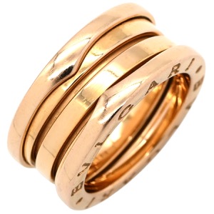 ブルガリ リング 指輪 ビーゼロワン B-zero1 3バンドリング K18PG ゴールド #49 BVLGARI Au750 18K 18金 中古
