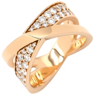 ティファニー リング 指輪 アトラス Xリング ダイヤモンド K18PG ゴールド ピンクゴールド 750PG 18金 中古