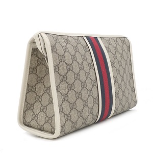 グッチ ポーチ オフィディア GG GGスプリームキャンバス ベージュ クラッチバッグ セカンドバッグ 598234 中古