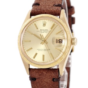 ロレックス オイスターパーペチュアル デイト 1504/8 25番台 K18YG無垢 ヴィンテージ モローベゼル 自動巻き