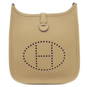 エルメス ショルダーバッグ エヴリンTPM ロング トリヨンクレマンス ベージュ未使用 中古